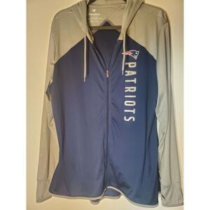 Fanatics Patriots Lightweight Full Zip  Hooded Hoodie Jacket Size 3X